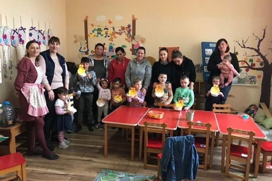 Erdőd. Virágvasárnapra, húsvétra hangolódott az óvoda Napsugár csoportja