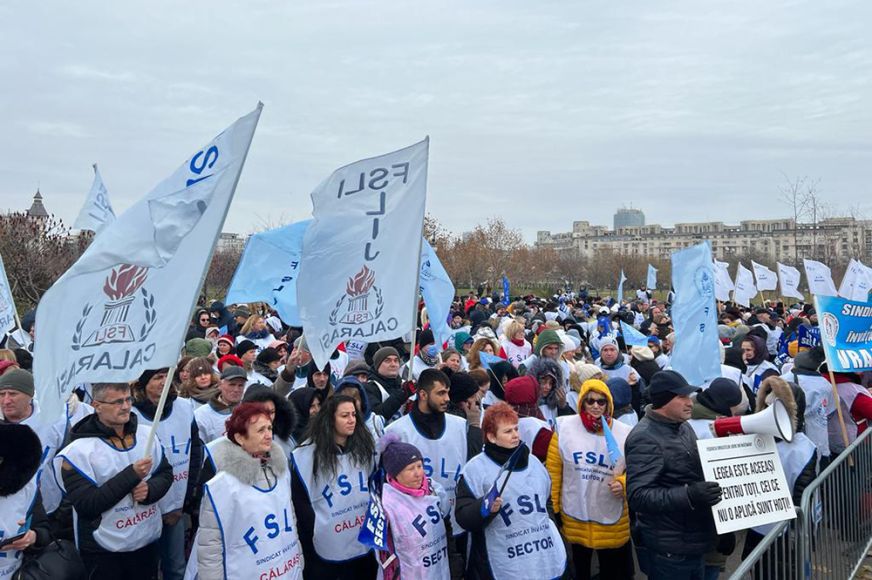 A FSLI és a Spiru Haret folytatja a tiltakozó akciókat