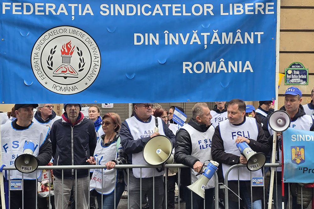 Újabb tiltakozó akciót tartanak szerdán Bukarestben a tanügyi szakszervezetek