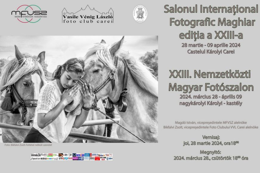 Nagykárolyban a XXIII. Nemzetközi Magyar Fotószalon kiállítása