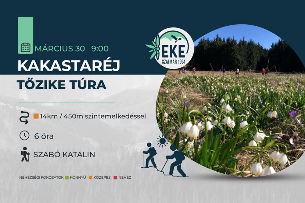 Tavaszi kirándulásra hív az EKE - Irány a Kakastaréj