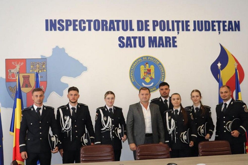 Hét fiatal rendőr kezdte meg szolgálatát Szatmár megyében