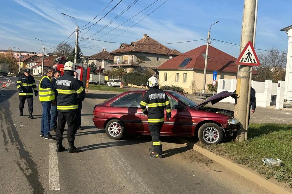 Baleset történt Szatmárnémetiben, az Udvari úton