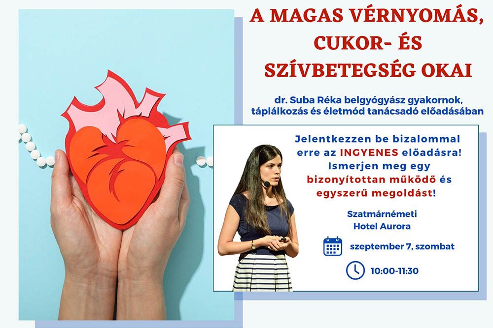Táplálkozás és életmód – Ingyenes előadás Szatmárnémetiben
