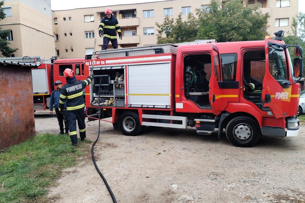 Tűz ütött ki egy elhagyott kazánházban Szatmárnémetiben