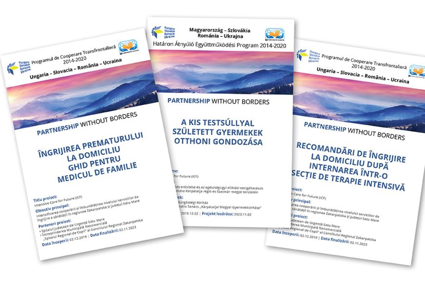 ICF projekt - Brosúrák a kis testsúllyal született babák és az intenzív terápián átesett betegek otthoni gondozásához