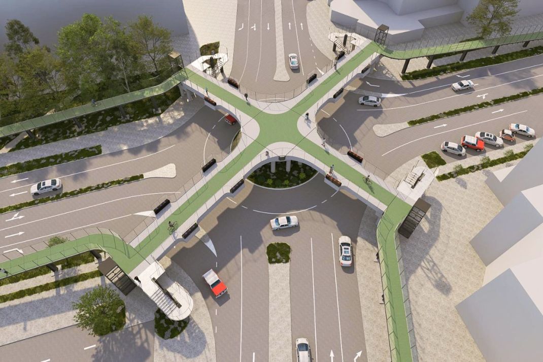 Bemutatták a Crinul kereszteződés felüljárójának új látványterveit