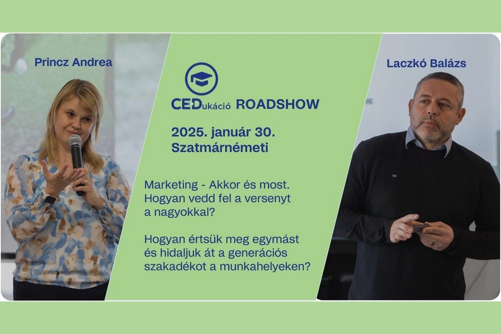 CEDukáció Roadshow: Szatmárnémetiben folytatódik a CED vállalkozásfejlesztési tréningsorozata