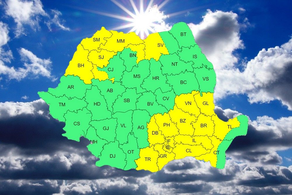 Zivatarokra figyelmeztető sárga riasztást adtak ki