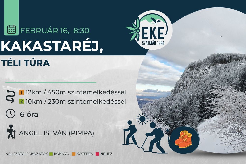 Átmozgató, téli túrára hív a szatmári EKE a Kakastaréjra