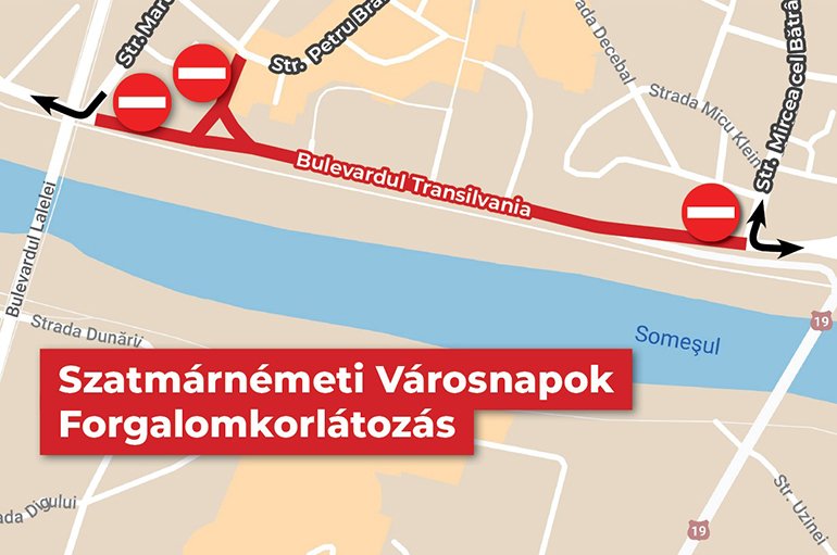 A városnapok idejére lezárják a Transilvania sugárutat