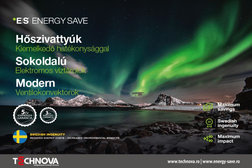 Fedezze fel az Energy Save levegő-víz hőszivattyú energiatakarékossági előnyeit