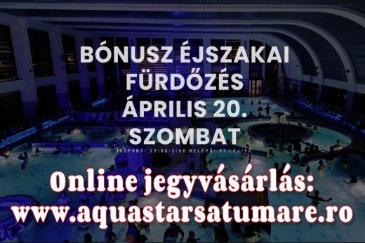 Szezonzáró éjszakai fürdőzés az Aquastarban. Még van néhány elérhető online jegy!