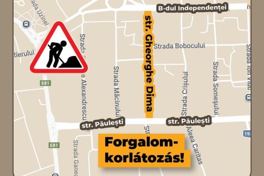 Forgalomkorlátozás: több utcát is érint Szatmárnémetiben az elkövetkező napokban