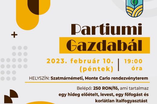 Február 10-én Partiumi Gazdabál Szatmárnémetiben