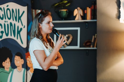 Szatmárnémetiben is bemutatta programját Szilágyi Dóra Emese, a MIÉRT elnökjelöltje