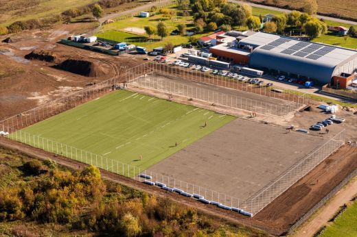 Jó ütemben halad a Partiumi Labdarúgó Akadémia sportbázisának építése