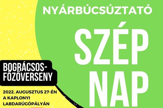 Nyárbúcsúztató szép nap Kaplonyban
