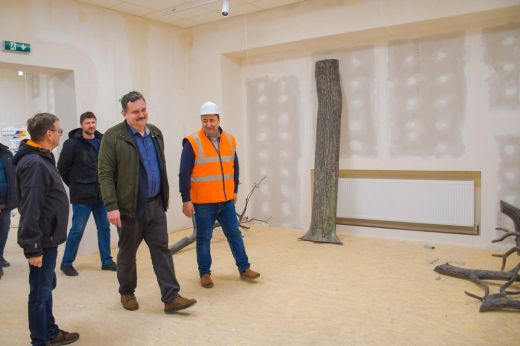 Jó ütemben halad a Szatmár Megyei Múzeum bővítése és korszerűsítése