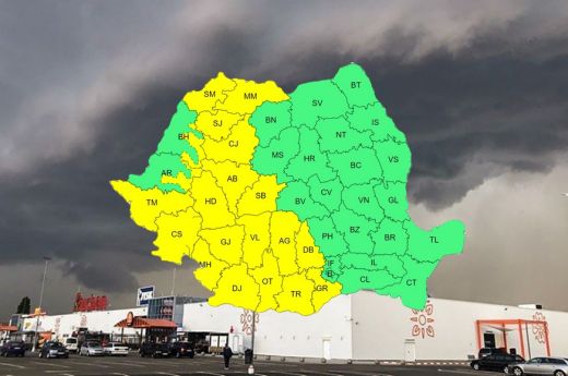 Viharokra és felhőszakadásra lehet számítani csütörtök reggelig az ország csaknem felében