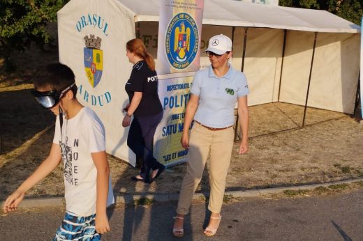 A részegszemüveget is ki lehetett próbálni a rendőrség standjánál