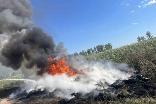 Gyors beavatkozással előzték meg a még nagyobb tüzet Szamosborhídon - KÉPEK