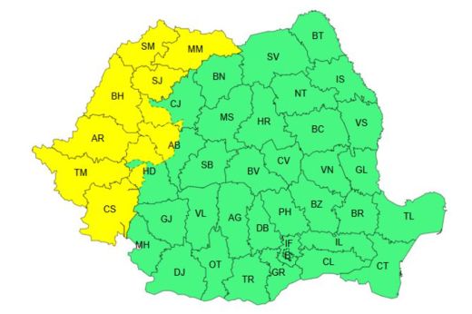 Az ország nyugati részében fokozott légköri instabilitás, délen kánikula várható hétfőig