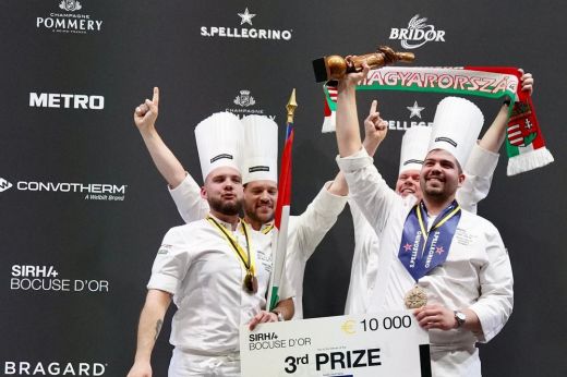 Dobogós a magyar csapat a Bocuse d'Or világdöntőjén