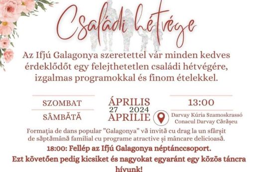 Családi hétvégét szerveznek Szamoskrassón