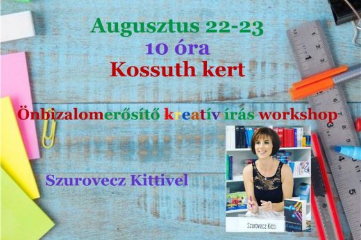 Írás, ami megerősít: kreatív írás műhely Szurovecz Kittivel a PMN-en