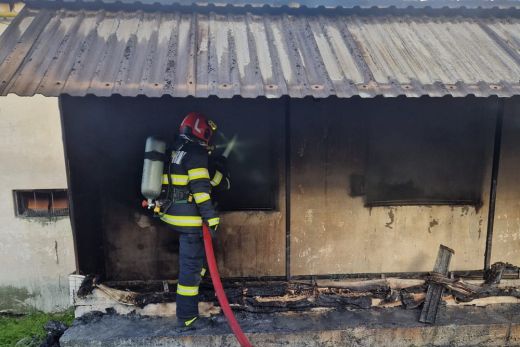 Tűz ütött ki egy csirkenevelő csarnokban. A tűzoltók már a helyszínen