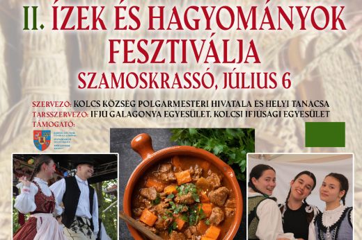 Második alkalommal rendezik meg az Ízek és Hagyományok Fesztiválját Szamoskrassón. Mutatjuk a részletes programot!