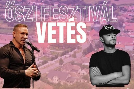 Őszi Fesztivált szerveznek Vetésen: fellép Burai Krisztián is