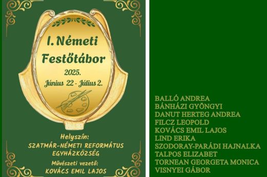 I. Németi Festőtábor: tíz művész tíz napig együtt alkot Szatmárnémetiben