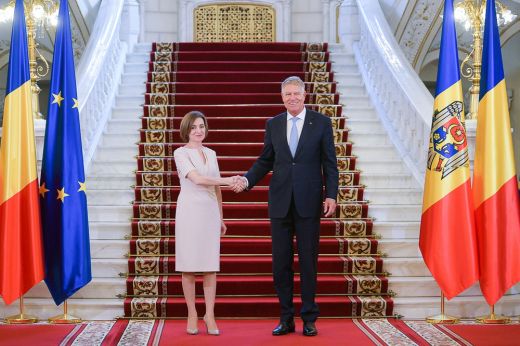 Klaus Iohannis a Cotroceni-palotában fogadta Maia Sandu moldovai elnököt