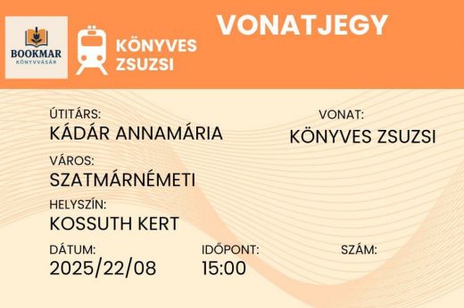 Felszállás! Vonatos tombola indul a BOOKMAR Könyvvásáron