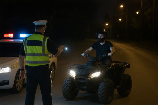 ATV-vel menekült a rendőrök elől a jogosítvány nélkül furikázó kiskorú