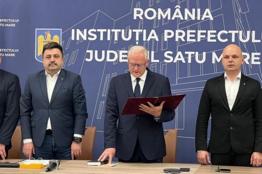 Beiktatták hivatalába Szatmár megye új prefektusát