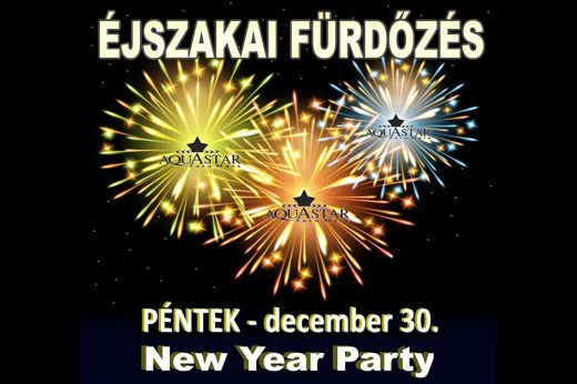 Vegyél részt te is az idei év utolsó éjszakai fürdőzésén az Aquastarban!