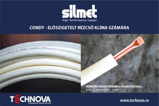 Silmet Condy rézcső - Professzionális választás légkondicionáló berendezésekhez