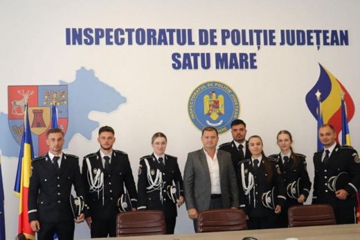 Hét fiatal rendőr kezdte meg szolgálatát Szatmár megyében