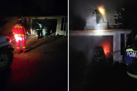 Kigyulladt egy autó szombat éjjel Lajosvölgyön