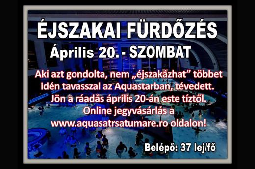 Újabb éjszakai fürdőzésre hív az Aquastar