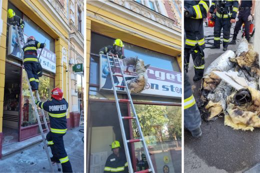 Tűz ütött ki a városközpontban. Akadályozta a tűzoltóautók behajtását a főtérfelújítás
