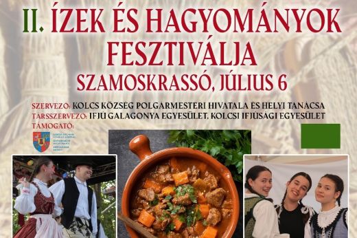 Emlékeztető! II. Ízek és Hagyományok Fesztiválja szombaton Szamoskrassón
