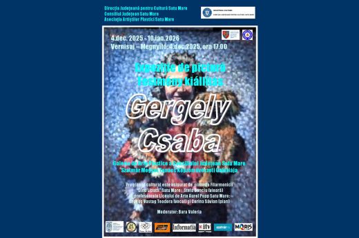 Gergely Csaba új kiállítása nyílik meg a Megyei Tanács Képzőművészeti Galériájában