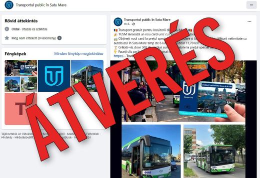 Vigyázat! Ismételten felbukkantak a szatmárnémeti tömegközlekedési vállalat nevével visszaélő internetes csalók