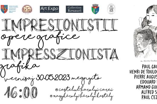 Impresszionista grafikai kiállítás Nagykárolyban eredeti alkotásokkal