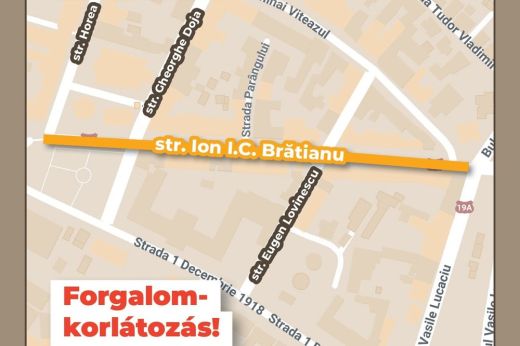 Forgalomkorlátozás hétfőtől Szatmárnémeti egyik fontos főútján