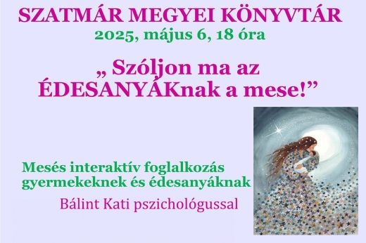 Anyák napi mesés foglalkozás a könyvtárban – szívvel, lélekkel, együtt